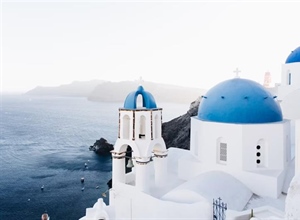 Santorini, Greece: White Villages Above the Aegean Sea