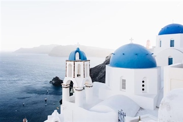 Santorini, Greece: White Villages Above the Aegean Sea