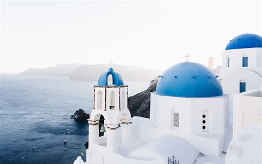 Santorini, Greece: White Villages Above the Aegean Sea